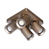 LED Plafondspot Megano - Champagne - GU10 Fitting - 4 Voudig | 5 jaar garantie LED Plafondspot Megano - Champagne - GU10 Fitting - 4 Voudig | 5 jaar garantie