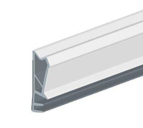 Kaderprofiel 8450 ACBF – Aluminium – Sponninghoogte 12 mm – Groef 5×8 mm – Max. kier 5 mm – 160 m haspel – Zwart met beschermfolie – Tochtwering voor raam/deur – Flexibel kunststof afdichtingslip (TPE)