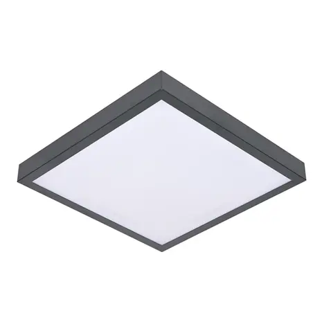 LCB LED Europe LED Plafond Wandlamp Vierkant IP54 - Grijs – 12W 2000Lm – 3000K Warm Wit | IK08 - 300x300MM LCB LED Europe LED Plafond Wandlamp Vierkant IP54 - Grijs – 12W 2000Lm – 3000K Warm Wit | IK08 - 300x300MM