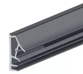 Kaderprofiel 1201 SCF – Aluminium – Sponninghoogte 13,5 mm – Groef 3×7 mm – Max. kier 3 mm – 25 m haspel – Zilver met beschermfolie – Voor afdichting kozijn/raam/deur