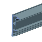 Kaderprofiel 1801 SCF – Aluminium – Sponninghoogte 13 mm – Groef 5×8 mm – Max. kier 5 mm – 150 m haspel – Zwart met beschermfolie – Tochtwering voor ramen en deuren