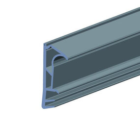 Kaderprofiel 1801 SCF – Aluminium – Sponninghoogte 13 mm – Groef 5×8 mm – Max. kier 5 mm – 150 m haspel – Zwart met beschermfolie – Tochtwering voor ramen en deuren