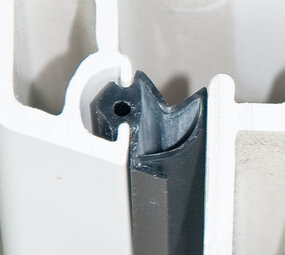 Renovatieprofiel 4189 – Siliconen – Compatibel met Gealan, KBE, Roplasto, Thermoplast & Veka – 25 m rol – Tochtwering raam/deur – Zacht profiel voor naadafdichting – Zwart