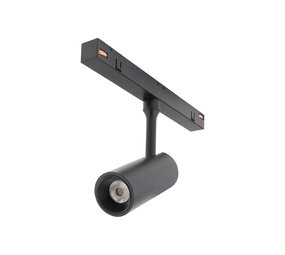 Spectrum voor de installateur LED 48V Magnetische Railspot - Zwart Mini - 6W 550Lm - 3000K 930 Warm wit | 24Graden Stralingshoek - 5 jaar garantie