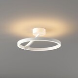 Artdelight Dimbare LED Plafond Ringlamp - 330MM Wit -  25W 2640Lm - 2700K 927 Warm Wit | 2-Lichts - Oregon Up Down - TRIAC DIM