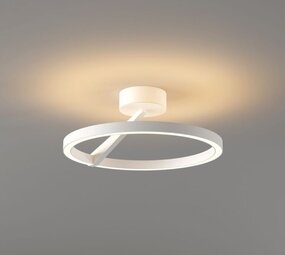 Artdelight Dimbare LED Plafond Ringlamp - 330MM Wit -  25W 2640Lm - 2700K 927 Warm Wit | 2-Lichts - Oregon Up Down - TRIAC DIM