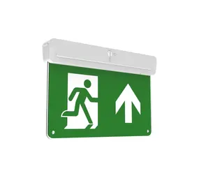 Ledvance Zakelijk: Professionele LED Verlichting & Armaturen LED Noodverlichting Exit Sign armatuur IP20 -  0.7W 200Lm - 5700K 857 Daglicht | 30 Meter Zelftest functie -  EM EXIT E 0.7W 30M 3H EM/AC AT