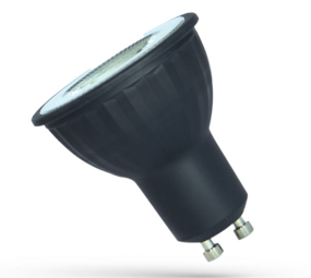 Spectrum voor de installateur LED spot GU10 - 4W - 3000K warm wit licht - 38° lichtspreiding - Zwart