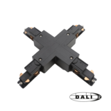 LCB LED Europe  3-Fase DALI Spanningsrail - Toebehoren | X Kruis verbinding - SPS 2 Connetor 3 phase - Zwart