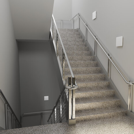 Ledvance Zakelijk: Professionele LED Verlichting & Armaturen | voor de installateur LED Plafond Wandlamp IP54 - Vierkant Wit – 19-27W  2660-3780Lm – CCT 830 - 840 | IK08 - 500x500MM - Multi lumen & Color Switch