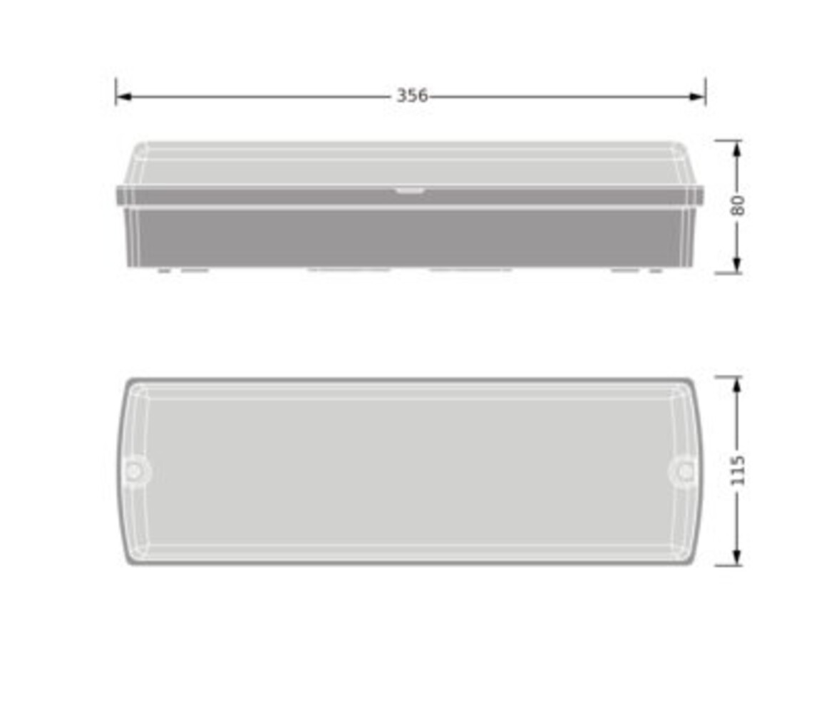 LED Bulkhead Opbouwlamp - Zwart - IP65 IK06 - 5W/7W/9W - 3000K/4000K - 356x80x115mm | CCT SWITCH - DIP SWITCH LED Bulkhead Opbouwlamp - Zwart - IP65 IK06 - 5W/7W/9W - 3000K/4000K - 356x80x115mm | CCT SWITCH - DIP SWITCH