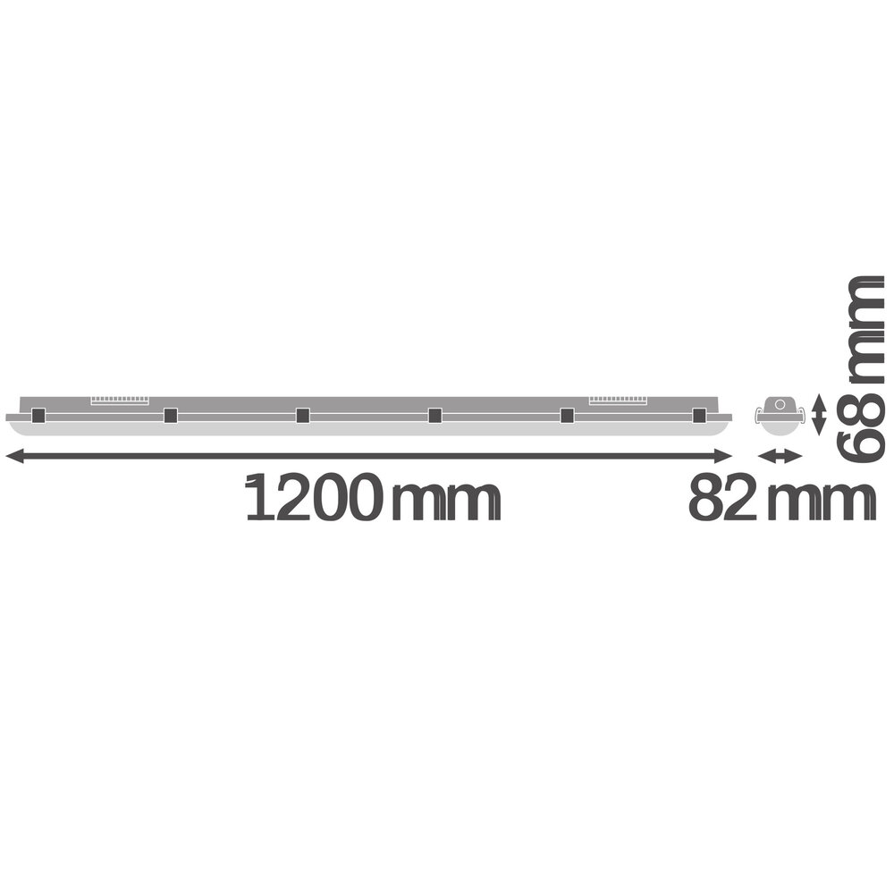 Ledvance Zakelijk: Professionele LED Verlichting & Armaturen | voor de installateur LED Waterdichte Montagebalk - 32W 138 lm/w  - 4000k - 120cm - IP65