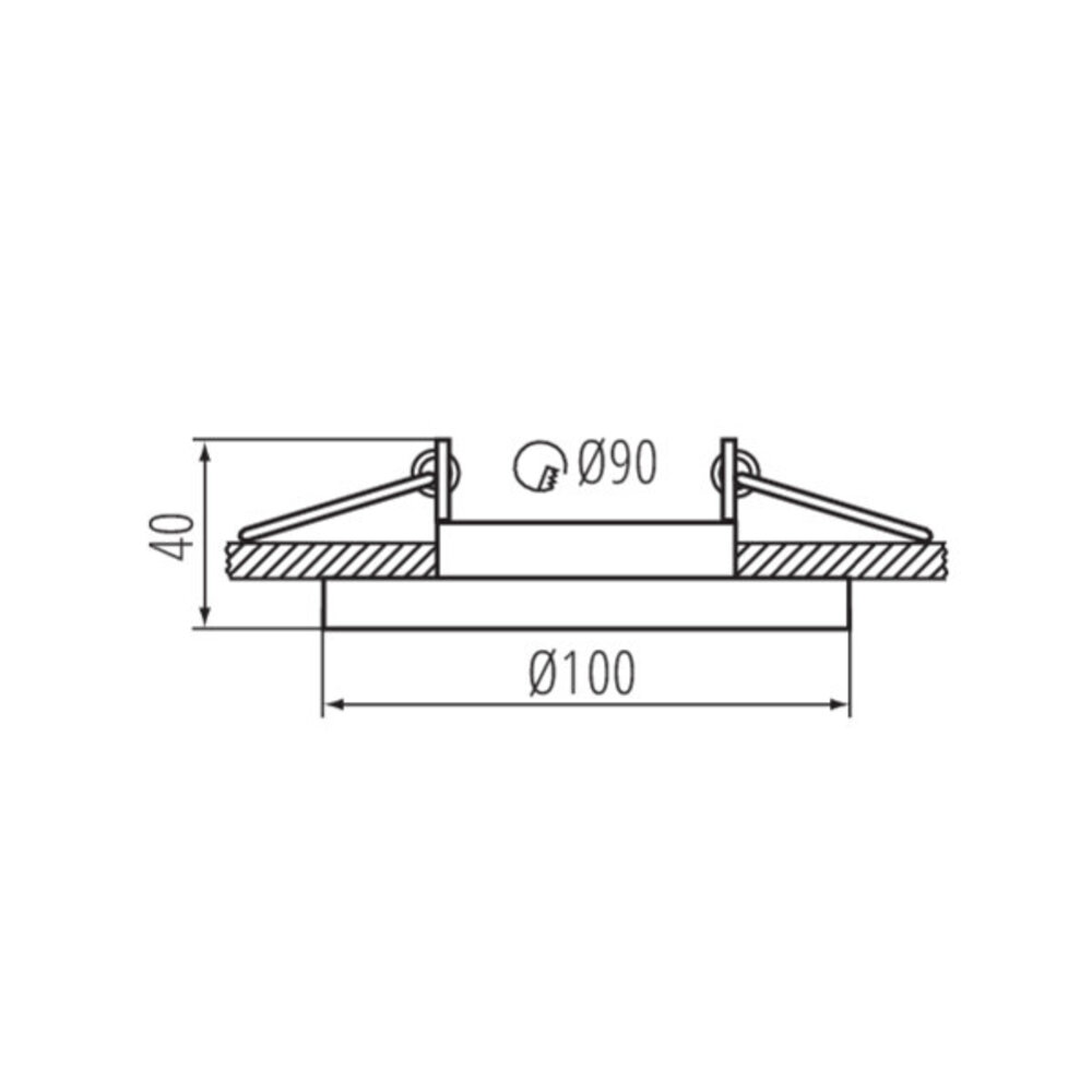 Kanlux Inbouwspot armatuur IP20 - ARET  100MM Zwart - GU10 Fitting | Zaagmaat 90MM - Kantelbaar 20° - Geschikt voor Hue Kanlux Inbouwspot armatuur IP20 - ARET  100MM Zwart - GU10 Fitting | Zaagmaat 90MM - Kantelbaar 20° - Geschikt voor Hue