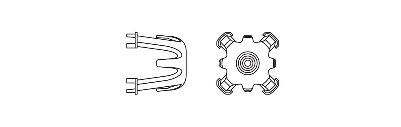 Inbouwspot Toebehoren | Afstandhouder Isolatie - zwart - Geschikt voor  68-82mm Zaagmaat Inbouwspot Toebehoren | Afstandhouder Isolatie - zwart - Geschikt voor  68-82mm Zaagmaat