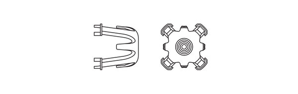 Inbouwspot Toebehoren | Afstandhouder Isolatie - zwart - Geschikt voor  68-82mm Zaagmaat Inbouwspot Toebehoren | Afstandhouder Isolatie - zwart - Geschikt voor  68-82mm Zaagmaat