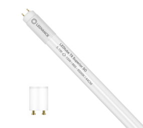 Ledvance Zakelijk: Professionele LED Verlichting & Armaturen LED Buis T8 Superior (EM/Mains) Standard Output 5.1W 900lm - 865 Daglicht | 44cm - Vervangt 15W