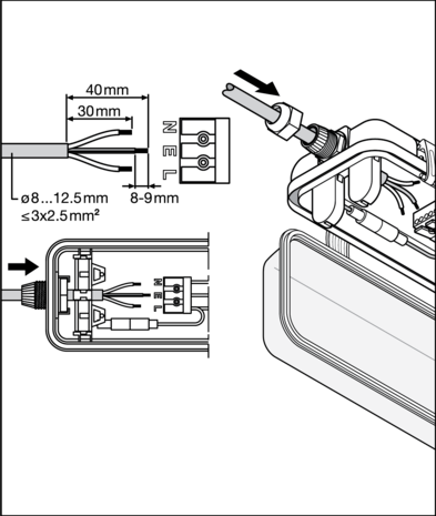 Ledvance Zakelijk: Professionele LED Verlichting & Armaturen | voor de installateur LED TL Armatuur 120cm IP65 IK08 – Waterdichte G13 T8 Montagebalk – 1-Lichts | Max 20W | Alleen voor LED