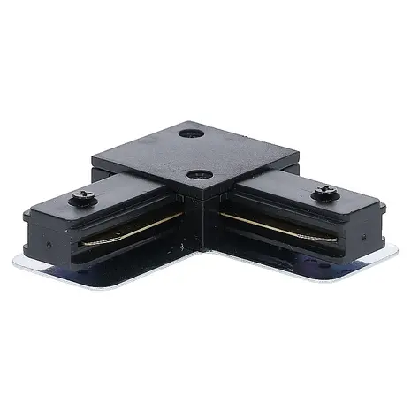 Braytron 1-Fase Spanningsrail zwart toebehoren | L stuk - Hoek verbinding - voeding Connector - 1-Phase Braytron 1-Fase Spanningsrail zwart toebehoren | L stuk - Hoek verbinding - voeding Connector - 1-Phase