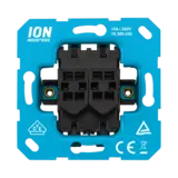 ION INDUSTRIES Wipschakelaar Dubbel - 2-polig - Mat Zwart