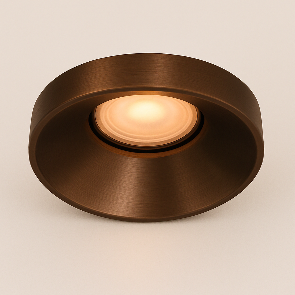 Inbouwspot armatuur IP20 - Rond Malmo 85MM - Donker Brons - Verzonken 1-Lichts | GU10 Fitting - Zaagmaat 75MM Inbouwspot armatuur IP20 - Rond Malmo 85MM - Donker Brons - Verzonken 1-Lichts | GU10 Fitting - Zaagmaat 75MM