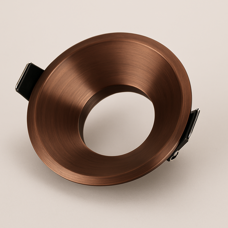 Artdelight Inbouwspot armatuur IP20 - Rond Malmo 85MM - Donker Brons - Verzonken 1-Lichts | GU10 Fitting - Zaagmaat 75MM