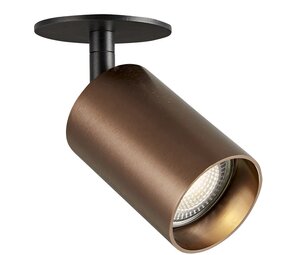 LCB LED Europe  LED Inbouwspot Richtspot GU10 124MM - Coffee Donker Brons   |  GU10 Fitting Richtbaar - Zaagmaat 70MM