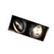 Trimless Inbouwspot AR70 - 217x105MM - Mat zwart 2-Lichts Dubbel | GU10 Fitting - Kantelbaar 30° Trimless Inbouwspot AR70 - 217x105MM - Mat zwart 2-Lichts Dubbel | GU10 Fitting - Kantelbaar 30°