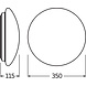 Ledvance LED Bulkhead Surface Circulair 350 Wit 18W 1440lm - 840 Helder Wit | 350mm - IP44 Ledvance LED Bulkhead Surface Circulair 350 Wit 18W 1440lm - 840 Helder Wit | 350mm - IP44