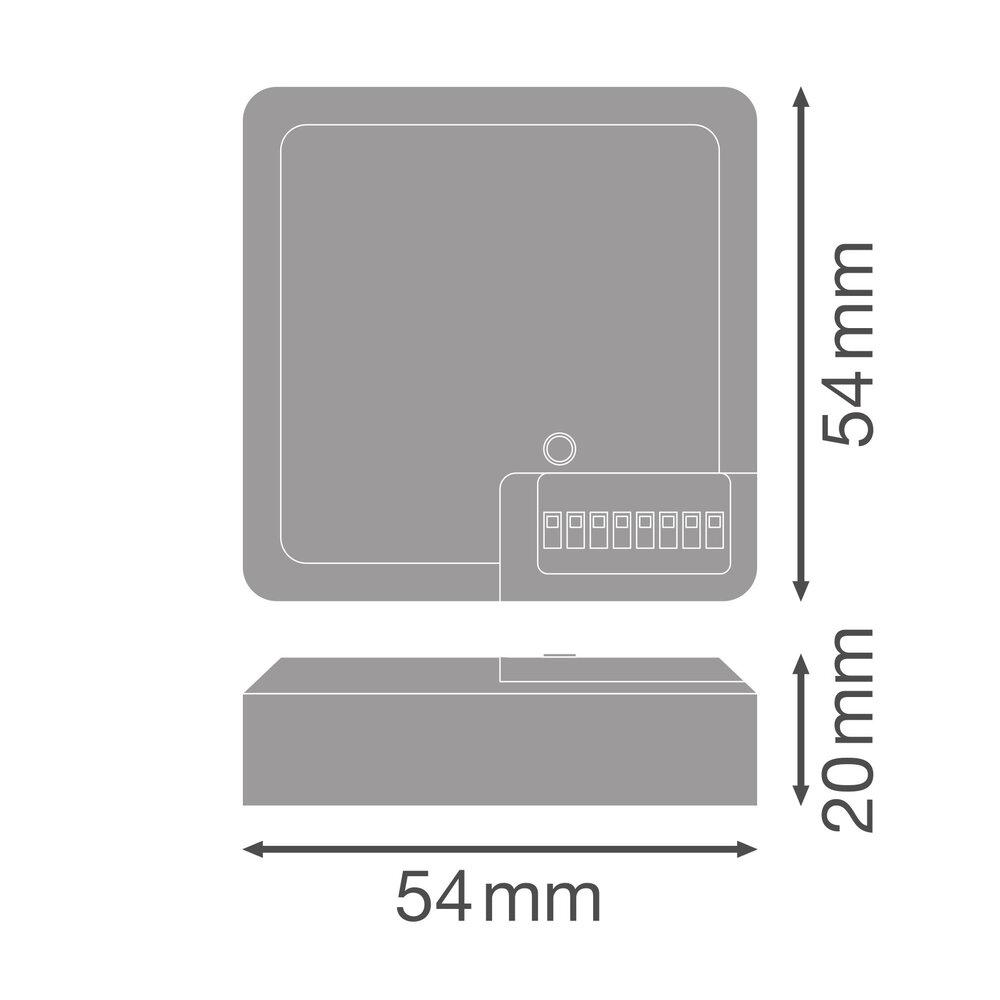 Ledvance Zakelijk: Professionele LED Verlichting & Armaturen LED Bulkhead Plafond / Wand armatuur Combo Toebehoren | Daglicht en Beweging Sensor |  Dimstep - 20% standby Modus - Type Combo