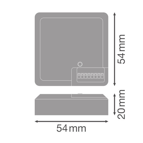 Ledvance Zakelijk: Professionele LED Verlichting & Armaturen LED Bulkhead Plafond / Wand armatuur Combo Toebehoren | Daglicht en Beweging Sensor |  Dimstep - 20% standby Modus - Type Combo