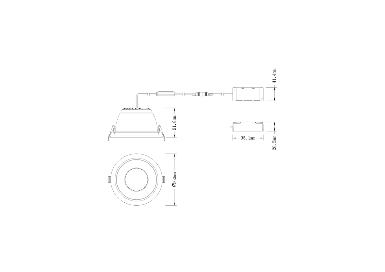 Ledvance Zakelijk: Professionele LED Verlichting & Armaturen LED Downlight IP44 - 160MM 18-12W  2160-1440Lm Multi Lumen Switch - 4000K 940 Koel Wit | Zaagmaat 150MM