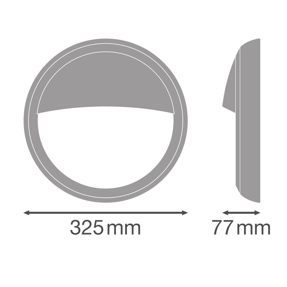 LED Bulkhead toebehoren - Eye-lit Wit - Ø325MM | IK10 - IP65 LED Bulkhead toebehoren - Eye-lit Wit - Ø325MM | IK10 - IP65
