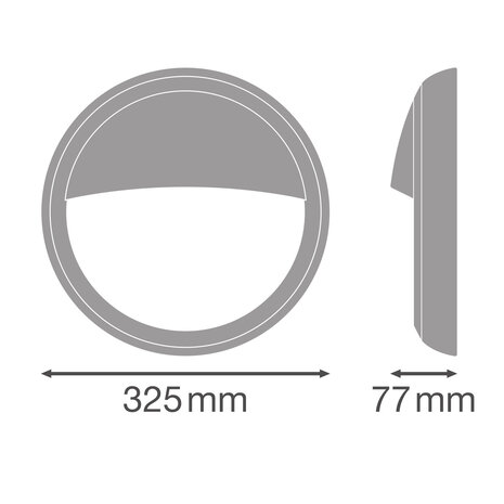 LED Bulkhead toebehoren - Eye-lit Wit - Ø325MM | IK10 - IP65 LED Bulkhead toebehoren - Eye-lit Wit - Ø325MM | IK10 - IP65