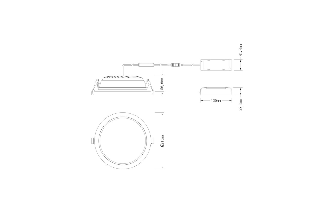 Ledvance Zakelijk: Professionele LED Verlichting & Armaturen | voor de installateur LED Downlight Comfort IP44 - 215MM - 20-30W - 2400-3600Lm - CCT 830 840 - 3000K 4000K | 200MM Zaagmaat - Multi Lumen en Kleurschakelaar