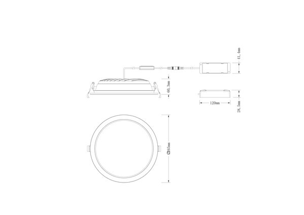 LED Downlight Comfort - IP44 - 265mm - Multi Lumen en Kleurschakelaar - 30W/36W/42W 3600lm/4200lm/5000lm - 3000K/4000K | Inbouw - Plafond/Wandlamp LED Downlight Comfort - IP44 - 265mm - Multi Lumen en Kleurschakelaar - 30W/36W/42W 3600lm/4200lm/5000lm - 3000K/4000K | Inbouw - Plafond/Wandlamp