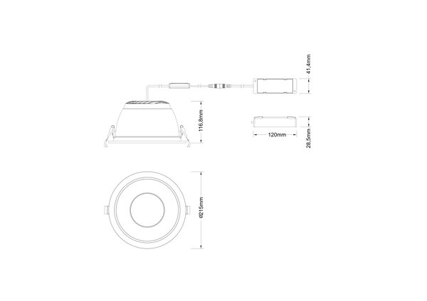 LED Downlight IP44 - 215MM 20-30W 2400-3600Lm Multi Lumen Switch - 4000K 940 Koel Wit | Zaagmaat 200MM LED Downlight IP44 - 215MM 20-30W 2400-3600Lm Multi Lumen Switch - 4000K 940 Koel Wit | Zaagmaat 200MM