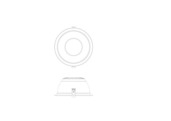 Ledvance Zakelijk: Professionele LED Verlichting & Armaturen | voor de installateur LED Downlight IP44 - 265MM 30-42W  3600-5000 Multi Lumen Switch - 4000K 940 Koel Wit | Zaagmaat 250MM