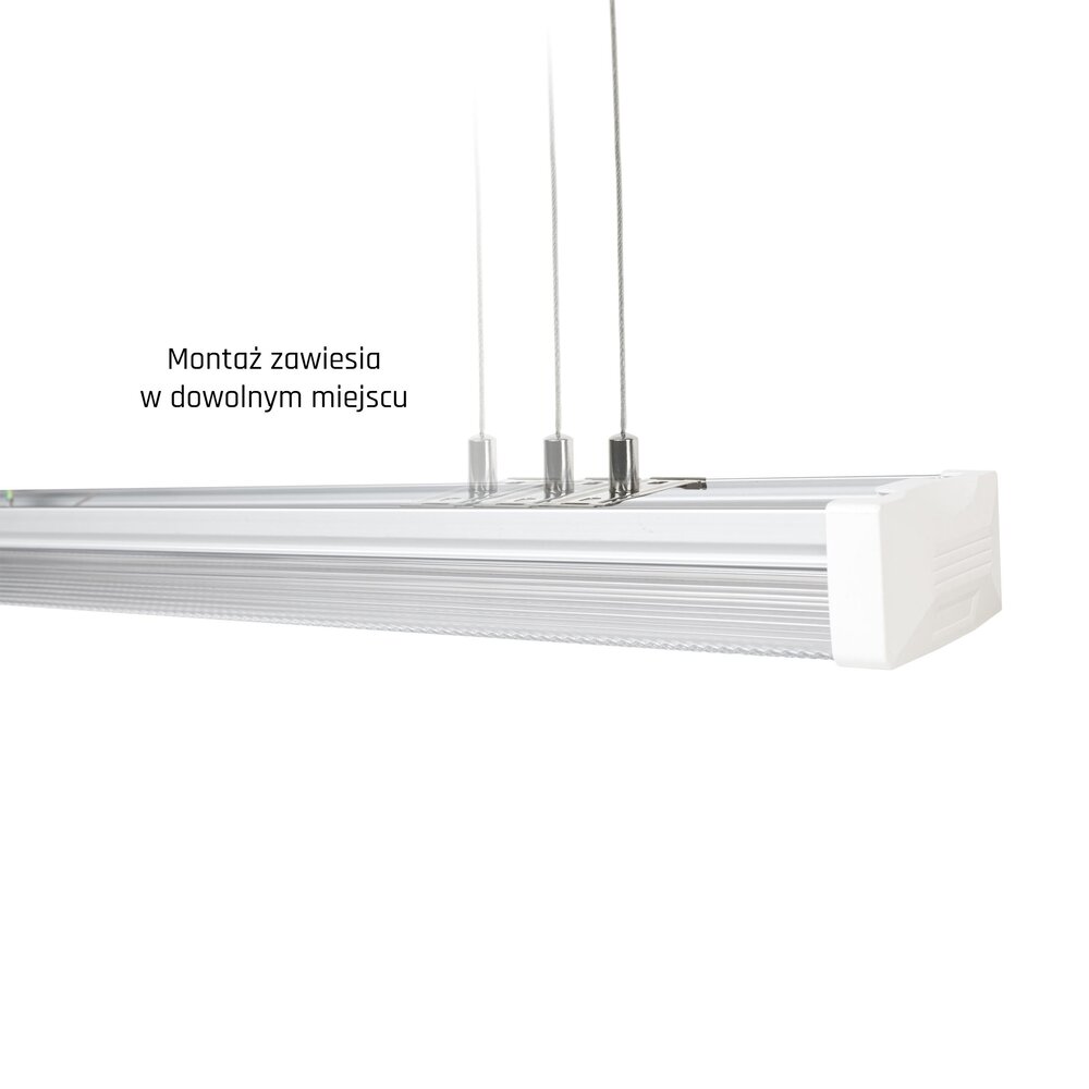 Spectrum LED Opbouw Pendel Armatuur IP44 120CM - 40W 5120Lm 128Lm p/w - 4000K 840 Koel Wit | UGR19 Prisma - 5 jaar garantie Spectrum LED Opbouw Pendel Armatuur IP44 120CM - 40W 5120Lm 128Lm p/w - 4000K 840 Koel Wit | UGR19 Prisma - 5 jaar garantie