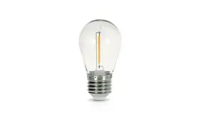 Kobi LED Lamp ST45 Filament PVC - Kogellamp langwerpig - E27 fitting - 1W 50Lm | 2700K warm wit licht Kobi LED Lamp ST45 Filament PVC - Kogellamp langwerpig - E27 fitting - 1W 50Lm | 2700K warm wit licht