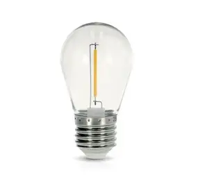 Kobi LED Lamp ST45 Filament PVC - Kogellamp langwerpig - E27 fitting - 1W 50Lm | 2700K warm wit licht