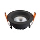 LCB LED Europe  Dimbare Inbouwspot 95mm - IP54 Mezzano Zwart Verzonken - 5W 420Lm - 927 2700K Warm Wit | Zaagmaat 83MM - TRIAC Dimbaar