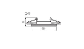 Kanlux LED Inbouwspot - Zaagmaat 75 - Buitenmaat 99mm - Wit Kanlux LED Inbouwspot - Zaagmaat 75 - Buitenmaat 99mm - Wit