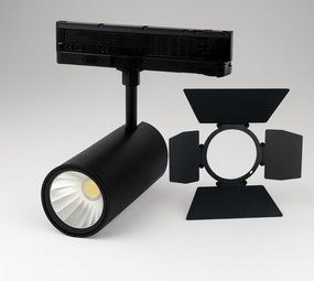 LED line verlichting - Betaalbare Professionele LED Oplossingen LED Railspot 3Fase Zwart Barndoorn Theater - 35W 4600l/m - 840 4000K  |  38° bundel - 5 jaar garantie