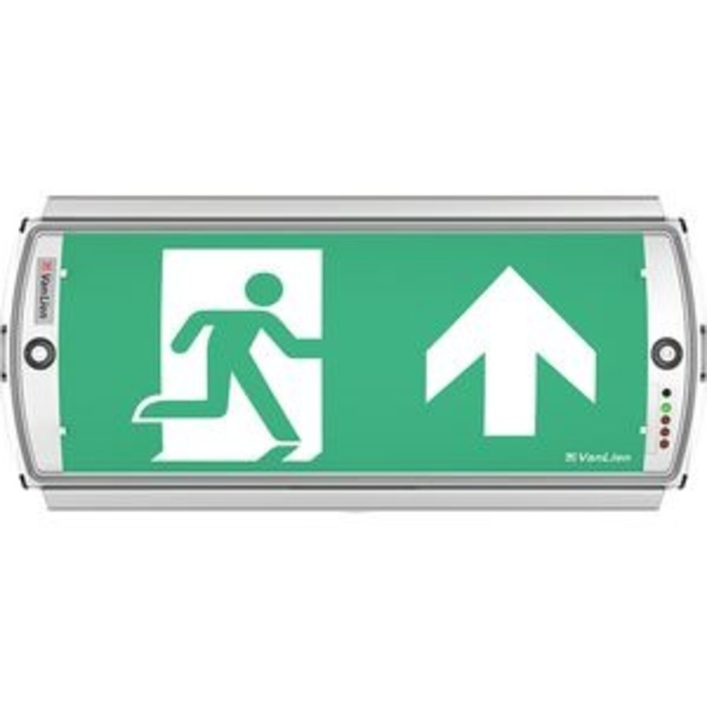 VanLien Noodverlichting: Vluchtwegsignalering  voor de installateur Aqualux Noodverlichting LED IP65 1-uur continu Vluchtroutearmatuur