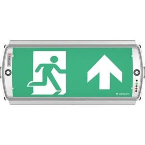 VanLien Noodverlichting: Vluchtwegsignalering  voor de installateur Aqualux Noodverlichting LED IP65 1-uur continu Vluchtroutearmatuur