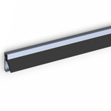 Inbouwprofiel AIB 4G 230 – Aluminium – Kunststof afdichting – Tochtprofiel ramen & deuren – 230 cm – Sponningbreedte 16 mm – Anti-flipper functie - IKP