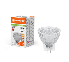 Ledvance Zakelijk: Professionele LED Verlichting & Armaturen Dimbare 12V LED Spot Mini MR11 GU4  - Ø35mm - 2.8W 184Lm - 2700K 927 Extra Warm Wit | 36D - CRI93 - Vervangt 20W