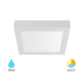 Braytron LED Plafondlamp Vierkant 12W – 3000K, 4000K of 6000K | CCT