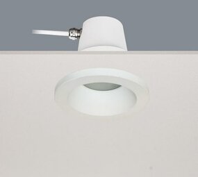 Artdelight Inbouwspot armatuur IP65 - Bados 90MM - Matt Wit - 1-Lichts | GU10 Fitting - Geschikt voor Badkamer - Zaagmaat 84MM