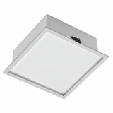 Macbright LED Downlight Vierkant IP40 - 19W 2000Lm - 210MM - Silver - 3000K 830 Warm Wit | Zaagmaat 190MM - Staal RAL9006 Macbright LED Downlight Vierkant IP40 - 19W 2000Lm - 210MM - Silver - 3000K 830 Warm Wit | Zaagmaat 190MM - Staal RAL9006